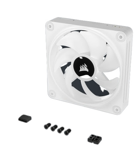 Kit d'extension ventilateur PWM PC 120 mm iCUE LINK QX120 RGB - Blanc 