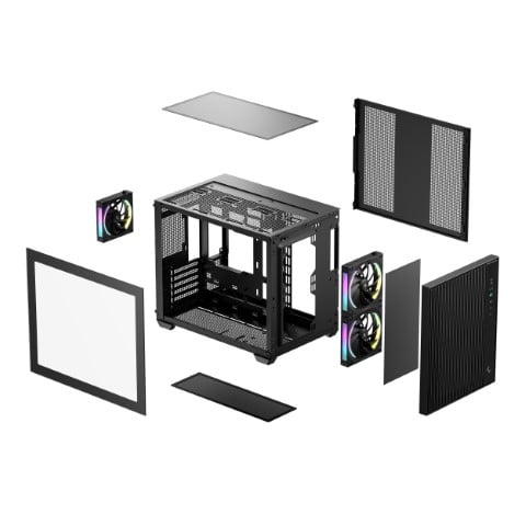 Deepcool CG330 MESH 3F Noir Noir - Boîtier PC Deepcool - 9