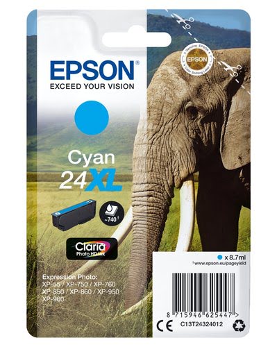 Epson - Cyan - C13T24324012 - Achat / Vente Consommable imprimante sur grosbill.com - 0