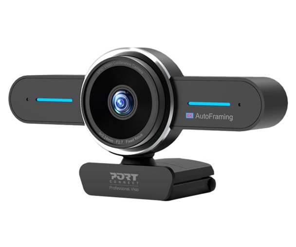 Port Mini caméra de conférence 4K Stéréo/Noir - Webcam - 0