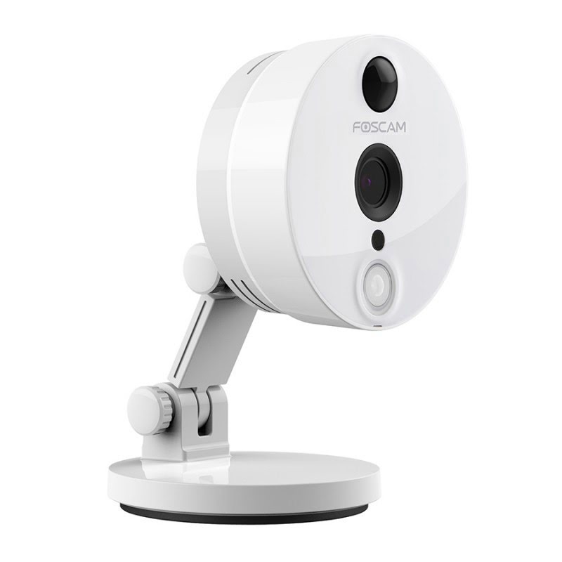 Foscam C2 Caméra IP 1080p WiFi IR Audio Micro-SD Blanche - Webcam - 0