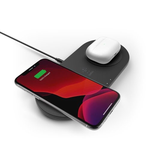 Belkin DUAL PAD Wireless 15W PSU Black - Achat / Vente sur grosbill.com - 3