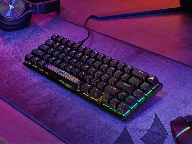 Clavier mécanique filaire CORSAIR K60 PRO TKL RGB - NOIR