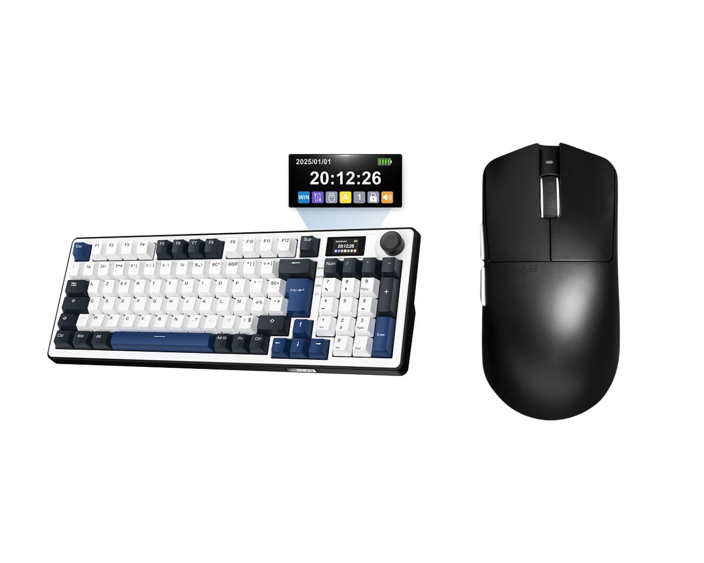 The G-LAB Keyz Elite 450 RGB écran LCD + Kult Elite M100 - Pack Clavier/Souris - 0
