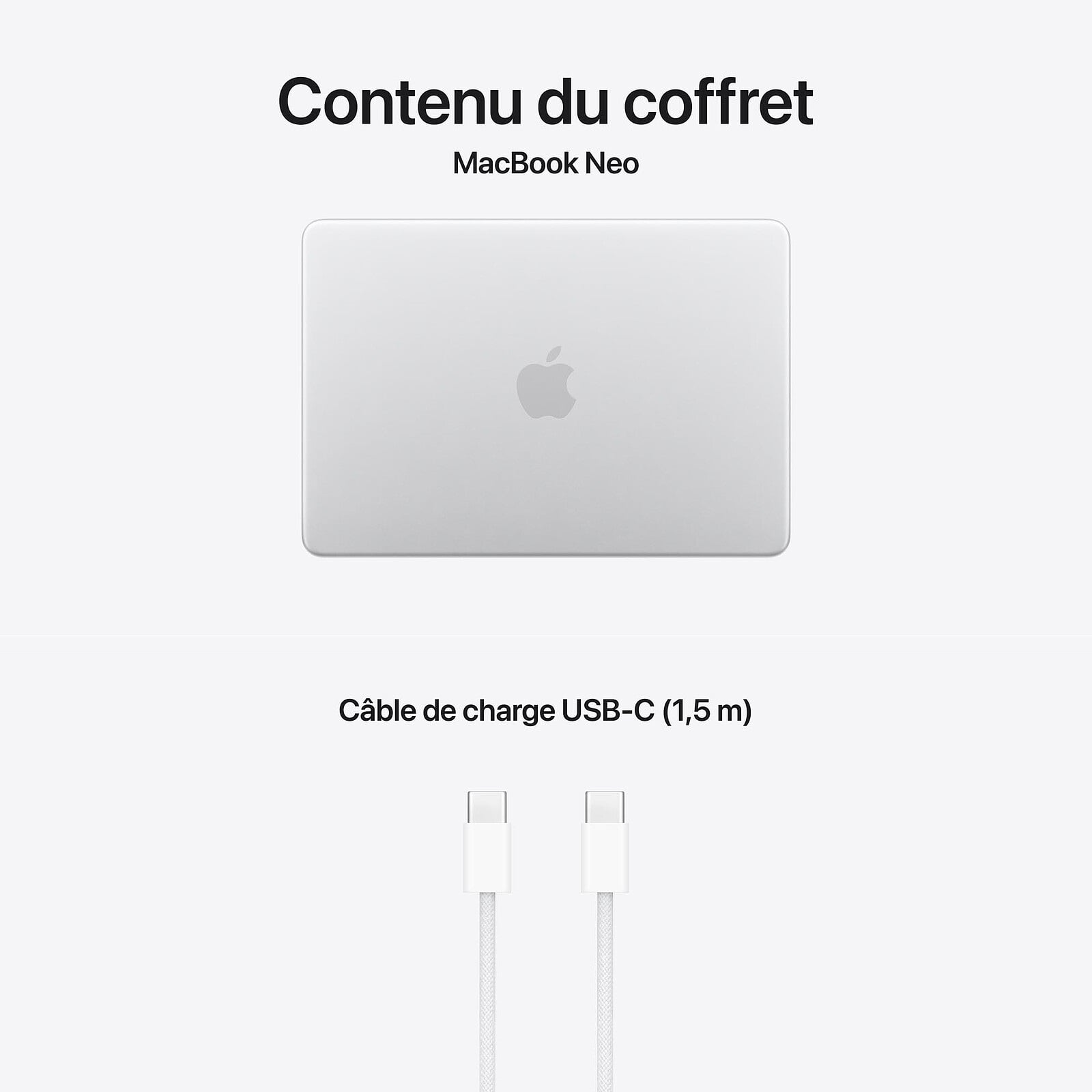 Apple MacBook Neo 2026 - A18 Pro 13" QHD+ 8Go 256Go Argent (MHFA4FN/A) - Achat / Vente MacBook sur grosbill.com - 2