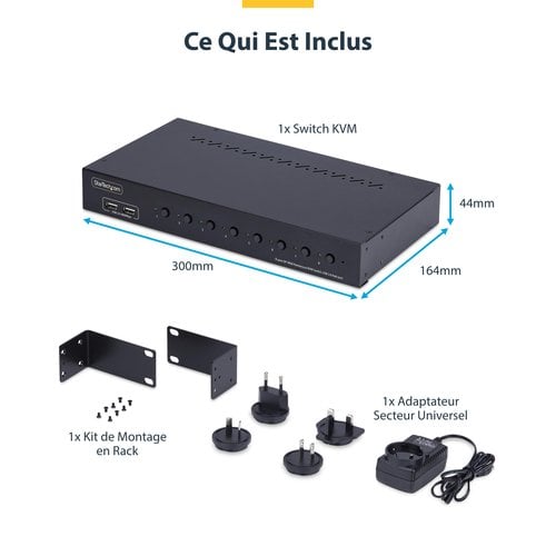 COMMUTATEUR KVM DISPLAYPORT 8 - Achat / Vente sur grosbill.com - 7