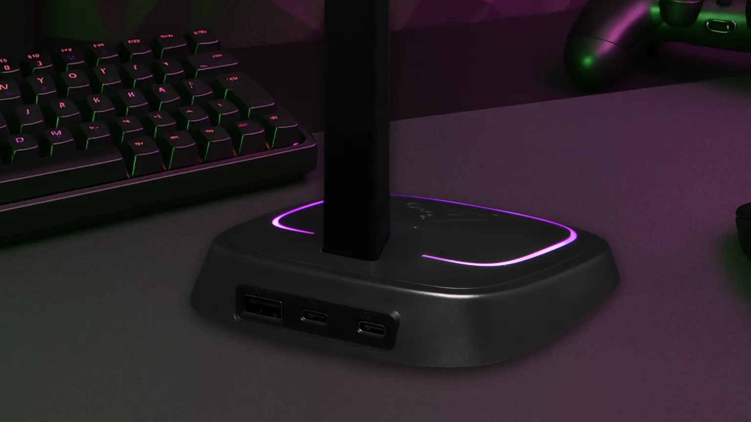 The G-LAB K-Stand Neon RGB Hub - Périphérique de jeu - grosbill.com - 1