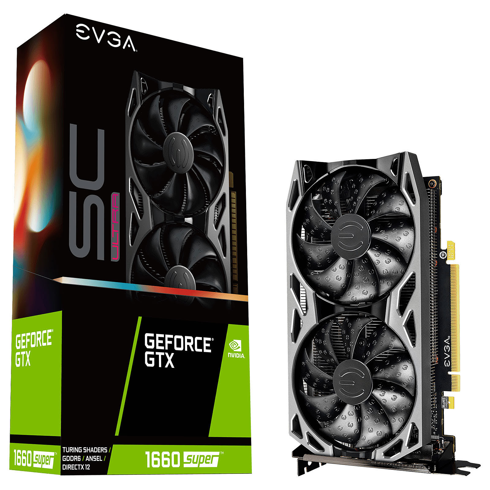 EVGA GTX 1660 SUPER SC ULTRA  - Carte graphique EVGA - grosbill.com - 0