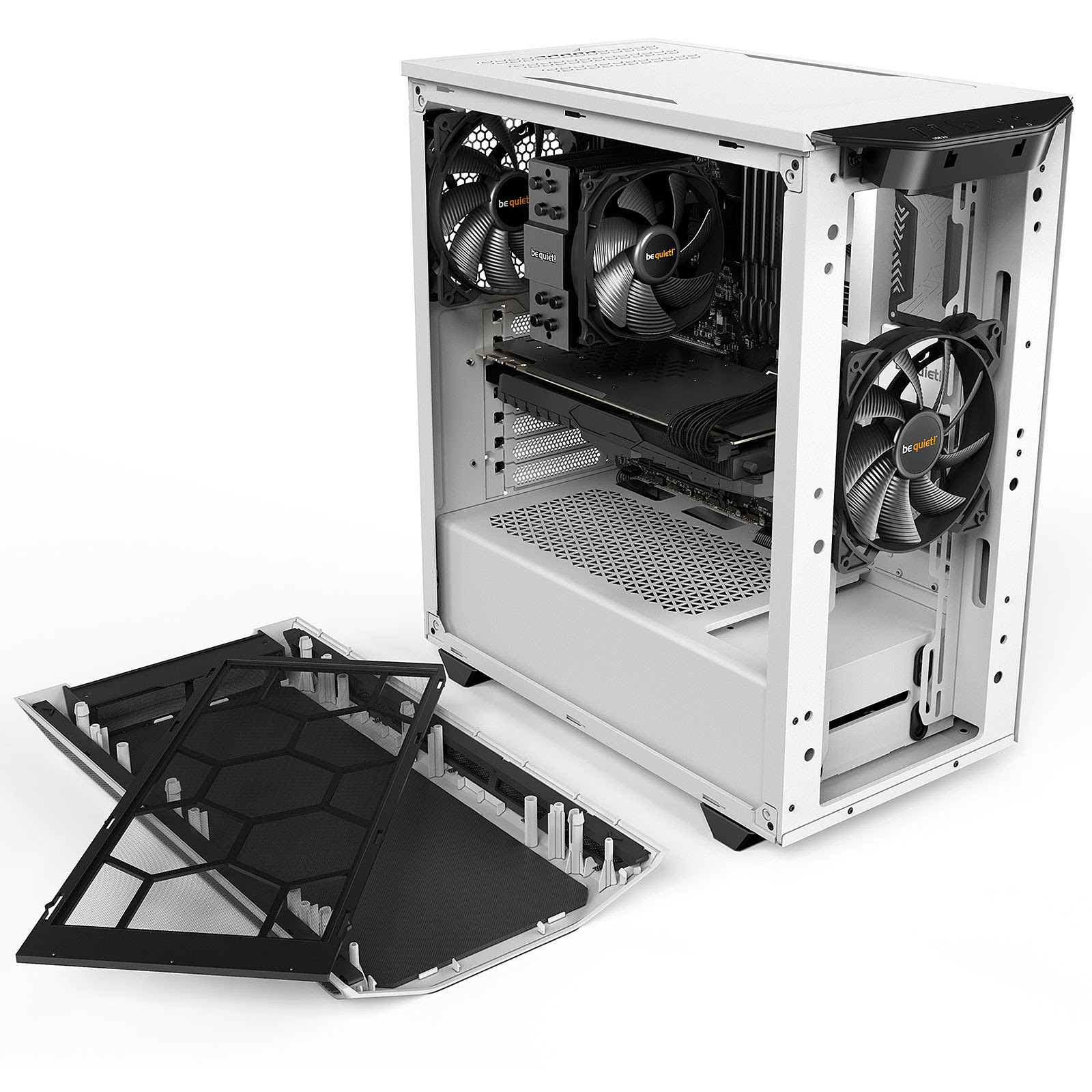 be quiet! Pure Base 500 Window White BGW35 Blanc - Boîtier PC - 2