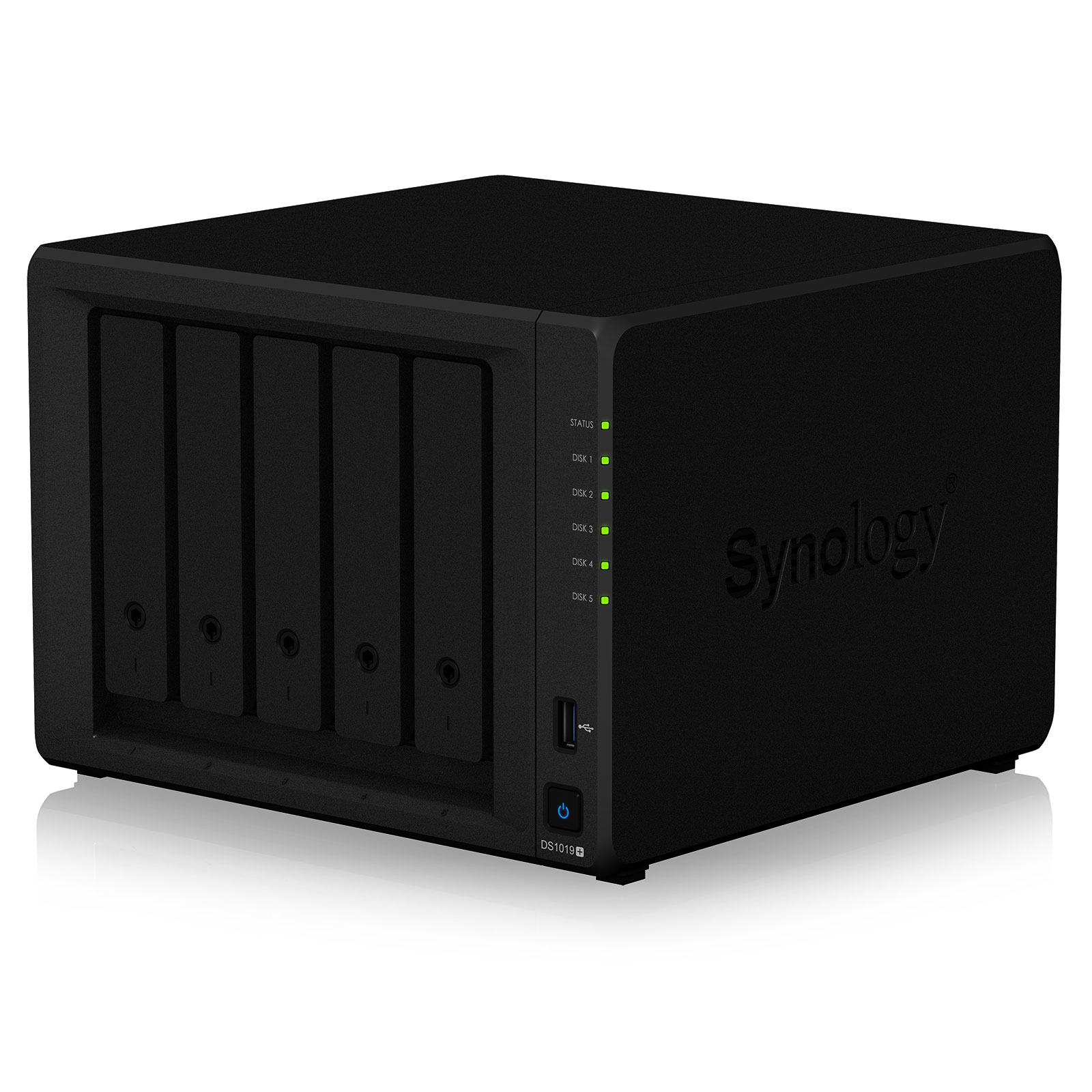 Synology DS1019+ 8Go - 5 HDD + 2 SSD M.2 - Serveur NAS Synology - 3