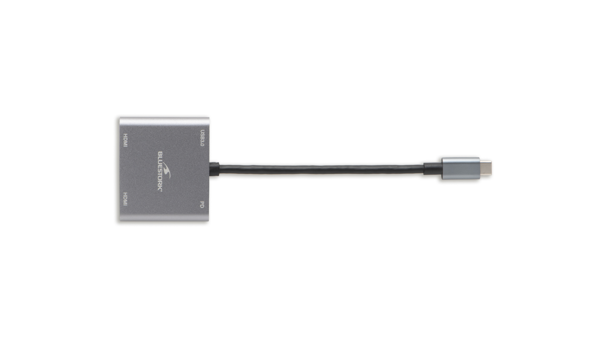 Hub USB-C vers USB-A+2xHDMI+USB-C/100W - Bluestork - 1