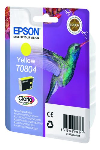 Epson - Jaune - C13T08044011 - Achat / Vente Consommable imprimante sur grosbill.com - 1