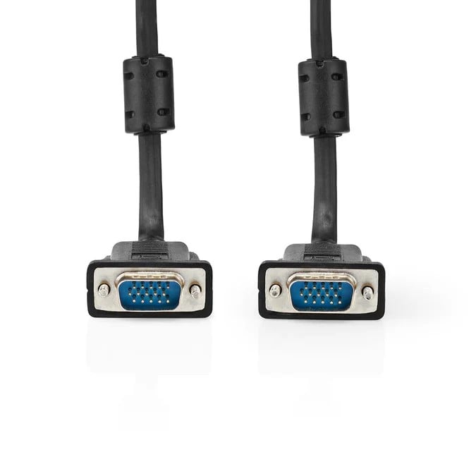 Câble VGA mâle/mâle - 5m - Noir - Connectique PC - grosbill.com - 1