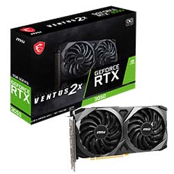 image produit MSI GeForce RTX 3050 VENTUS 2X 8G LHR Grosbill