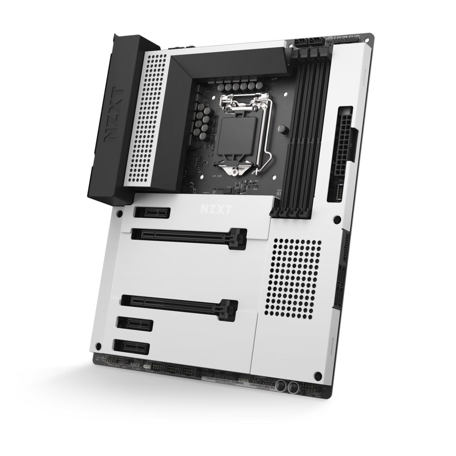 NZXT N7 Z490 Matte Blanc ATX  - Carte mère NZXT - grosbill.com - 2