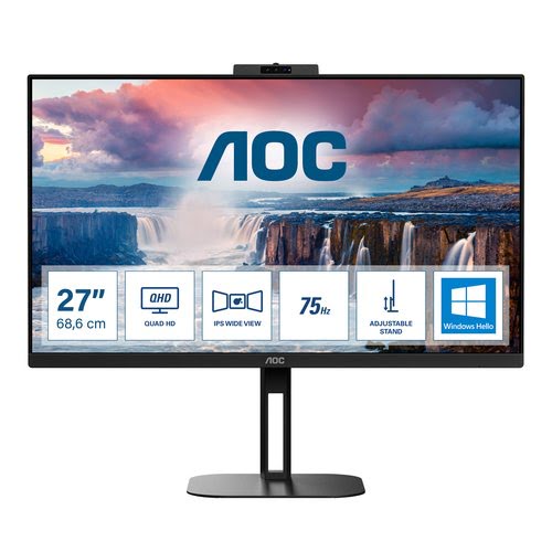 AOC V5 Q27V5CW 27 LED Quad HD 1 ms Black
