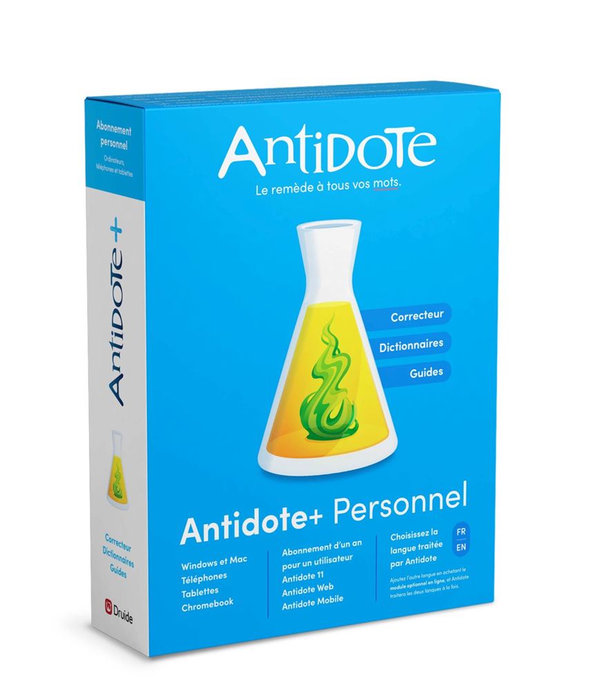 Druide Antidote+ Personnel 11 - 1 an/1 PC - Boîte - Logiciel application - 0
