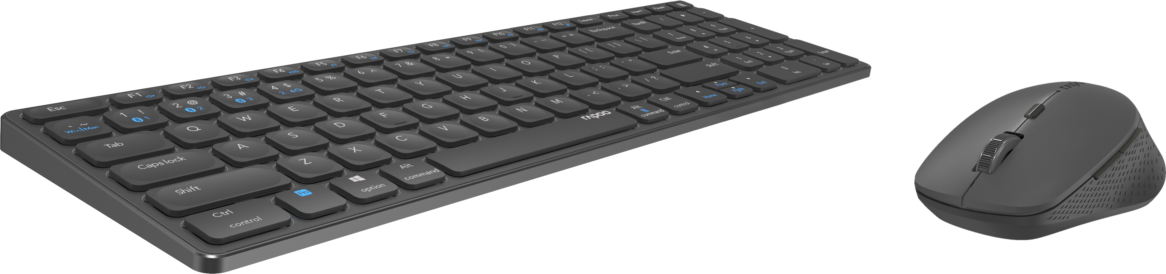 Rapoo 9700M - Pack Clavier/Souris - grosbill.com - 2