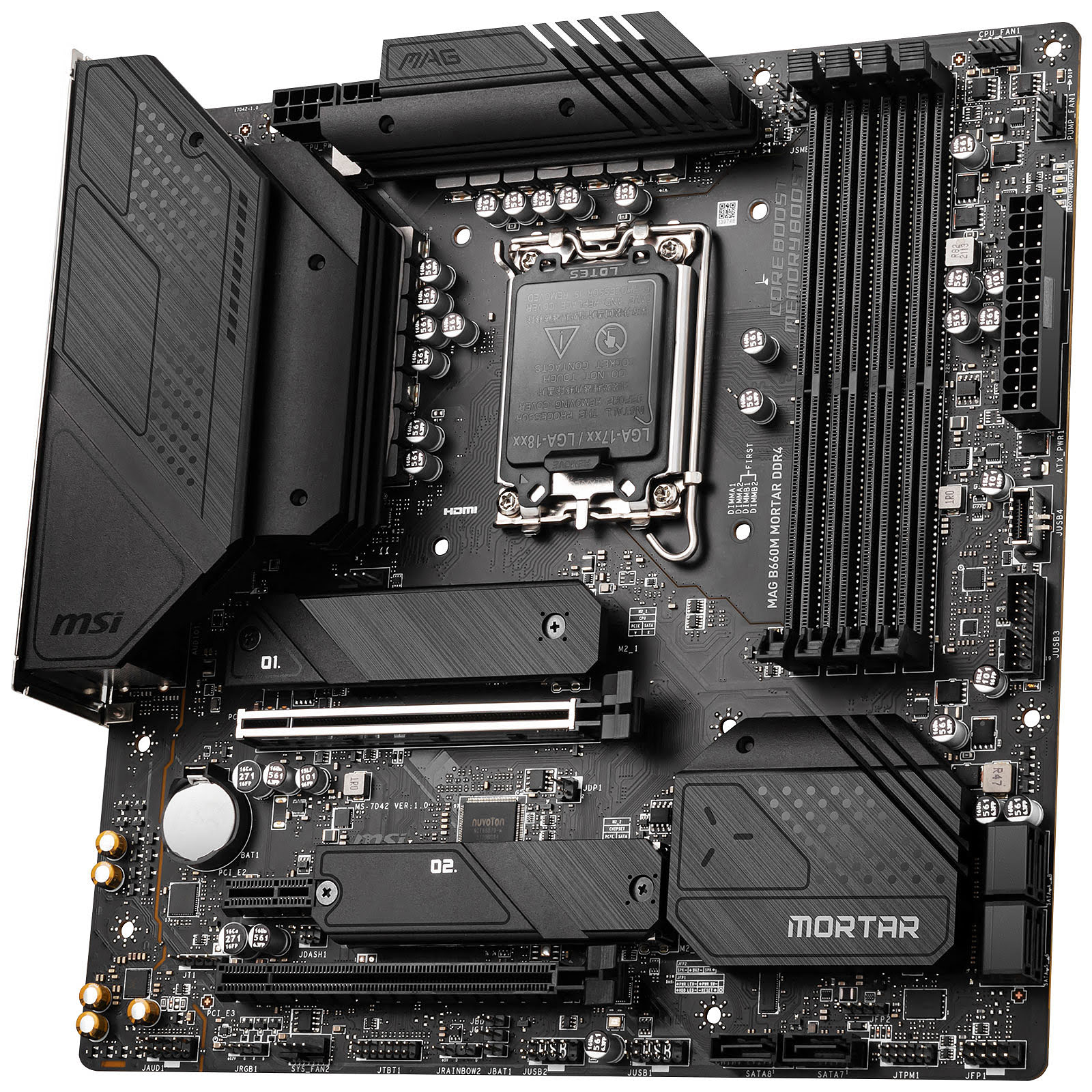 MSI MAG B660M MORTAR DDR4 Micro-ATX  - Carte mère MSI - 2