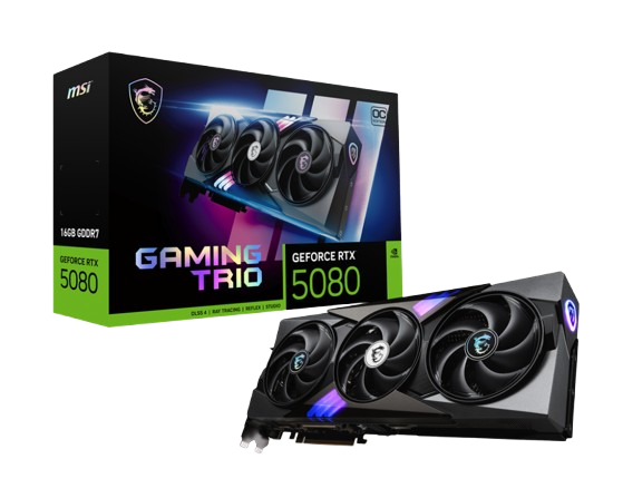 MSI GeForce RTX 5080 16G GAMING TRIO OC  - Carte graphique MSI - 0