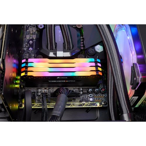 Corsair Vengeance RGB Pro schwarz, DDR4-3600, CL18 - 32 GB Quad-Kit - Achat / Vente sur grosbill.com - 6