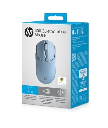 HP 400 Quiet Blue Wireless Mouse EURO - Achat / Vente sur grosbill.com - 12