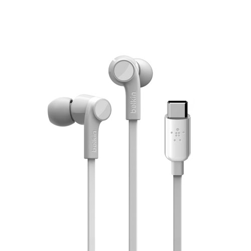 Belkin USB-C IN-EAR HEADPHONE White - Achat / Vente sur grosbill.com - 0