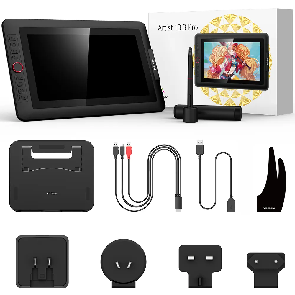 XPPEN Artist 13.3 Pro V2 5080LPI/13.3"/Noir - Tablette graphique - 2