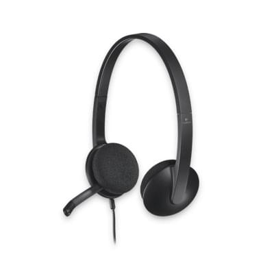 Logitech H340 USB Stereo Gris - Micro-casque - grosbill.com - 0