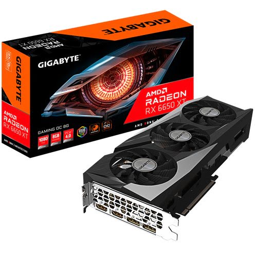 Gigabyte Gigabyte Radeon RX 6650 XT Gaming OC 8G, 8192 MB GDDR6 - Carte graphique - 7