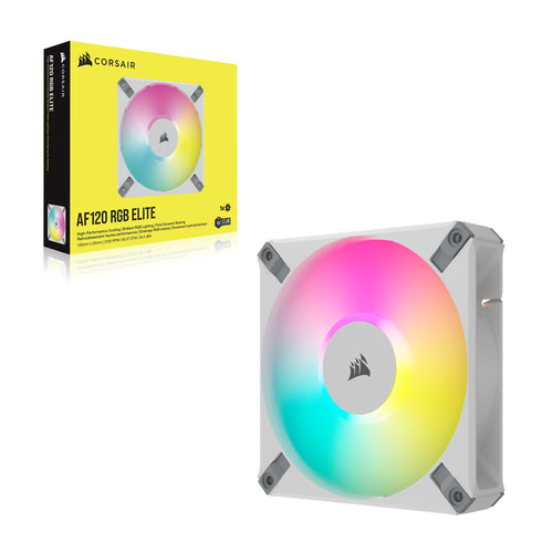 Corsair iCUE AF120 Elite RGB 120 mm Blanc - Ventilateur boîtier - 1