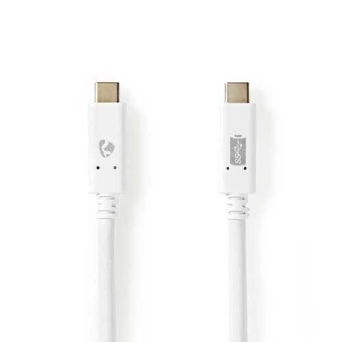 Nedis Câble USB-C 3.2 Gen2/100W/1m/Blanc