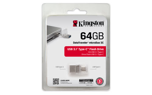 Kingston 64Go USB 3.1 Type C - - Clé USB Kingston - grosbill.com - 0
