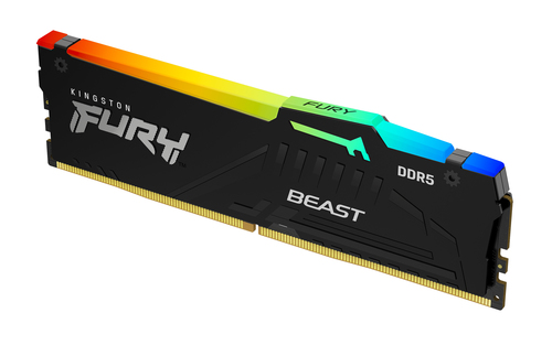Kingston Fury Beast RGB 16Go (1x16Go) DDR5 6000MHz - Mémoire PC Kingston sur grosbill.com - 0