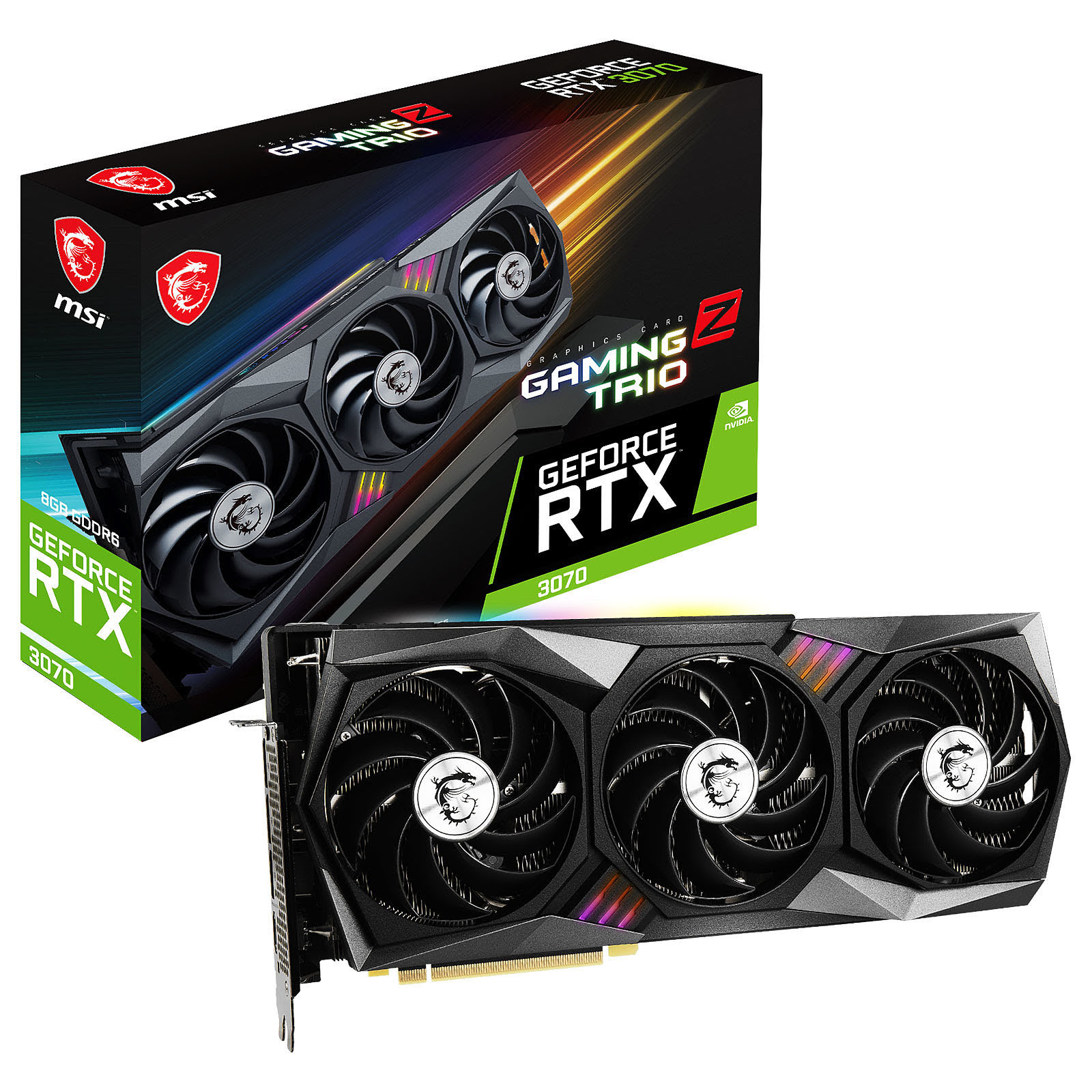 MSI RTX 3070 GAMING Z TRIO 8G LHR -RTX3070/8Go/HDMI/DP - Carte graphique - 0