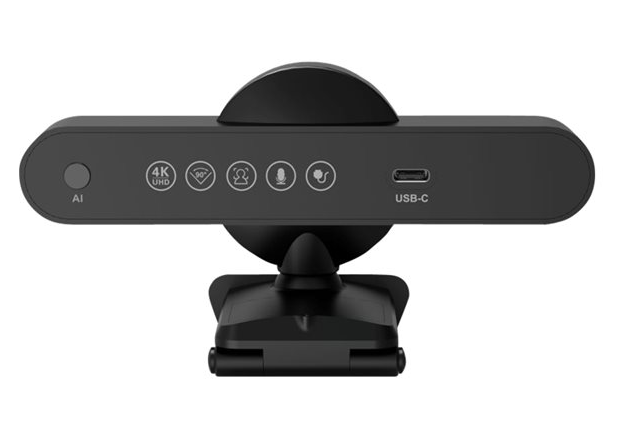 Port Mini caméra de conférence 4K Stéréo/Noir - Webcam - 3