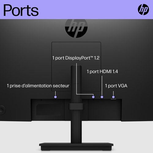 HP P22h G5 FHD Monitor - Achat / Vente sur grosbill.com - 12