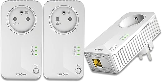 Strong PL600TRIFRV2 (600Mbps) - Pack de 3 - Adaptateur CPL - 0