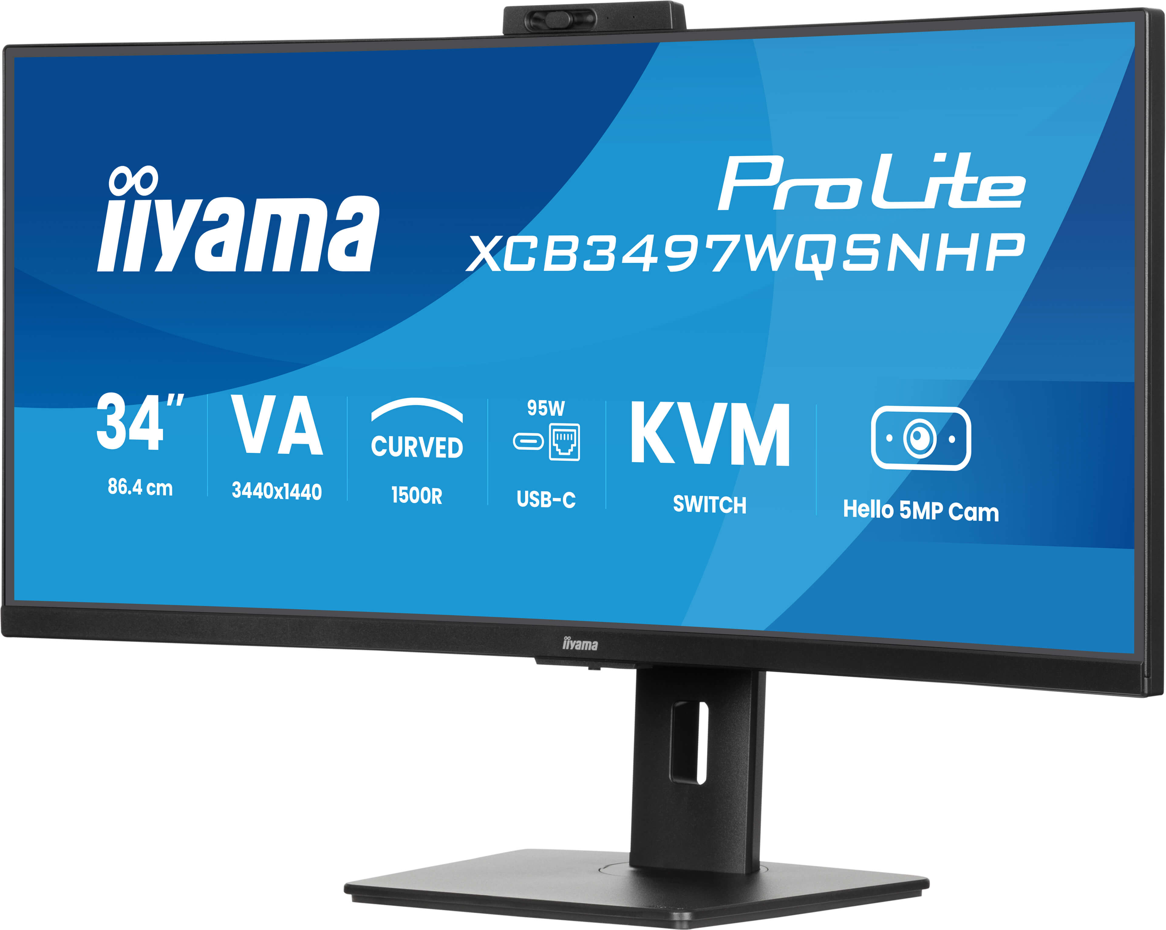 Iiyama 34 pouces  XCB3497WQSNPH-B1 - Ecran PC Iiyama - grosbill.com - 3
