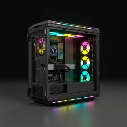 Corsair iCUE 5000T RGB Tempered Black Transparent - Boîtier PC - 3