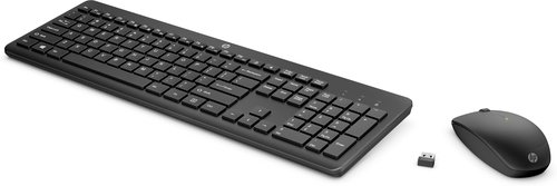 Ensemble clavier et souris sans fil HP 235 Noir - Achat / Vente sur grosbill.com - 1