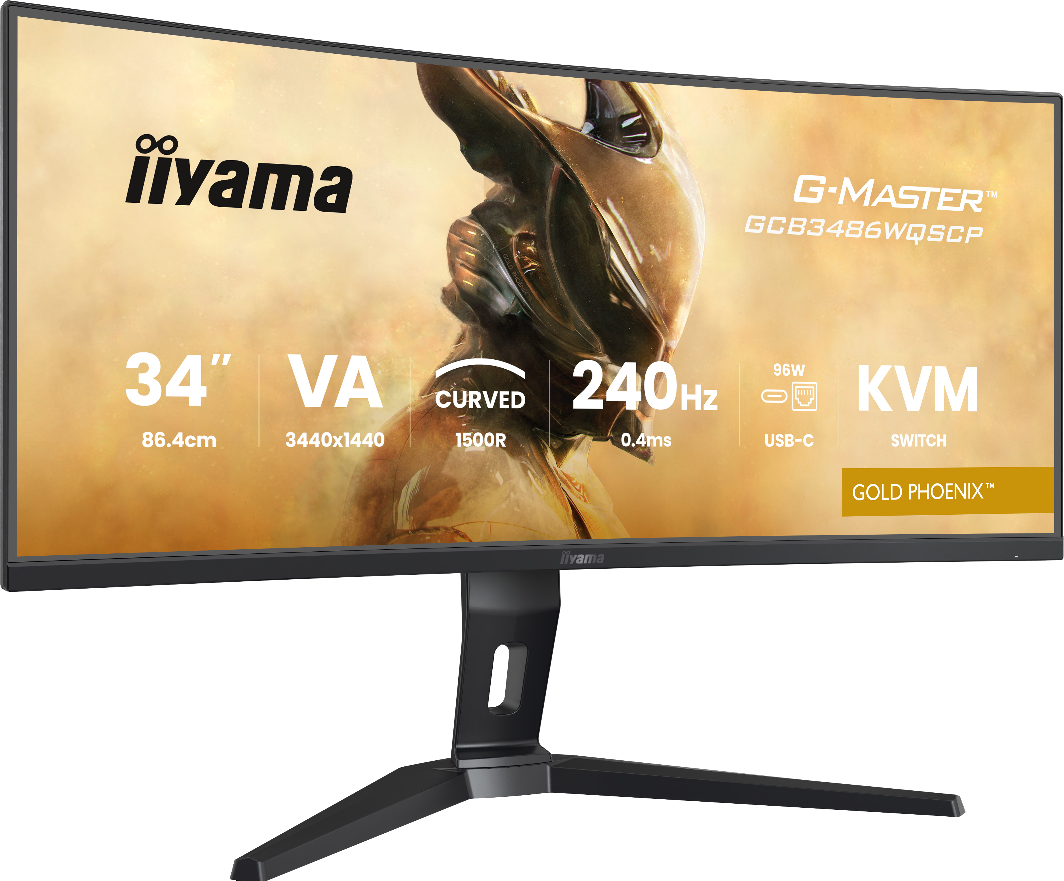 Iiyama 34 pouces  GCB3486WQSCP-B1 - Ecran PC Iiyama - grosbill.com - 1