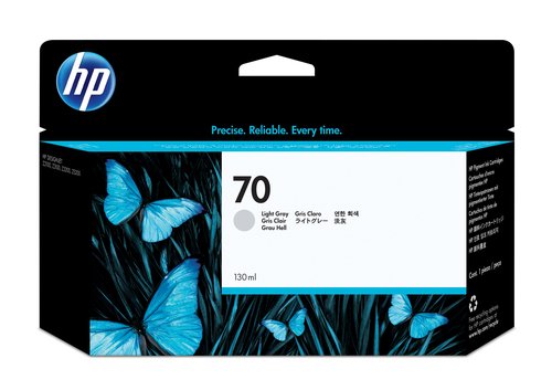 HP HP No 70 Ink Cart/130 ml Light Grey w/vi - Achat / Vente Consommable imprimante sur grosbill.com - 0