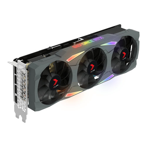 image produit PNY  GeForce RTX 3080 10GB XLR8 Gaming UPRISING EPIC-X RGB LHR Triple Fan Edition -Seconde Vie-Etat Sati Grosbill