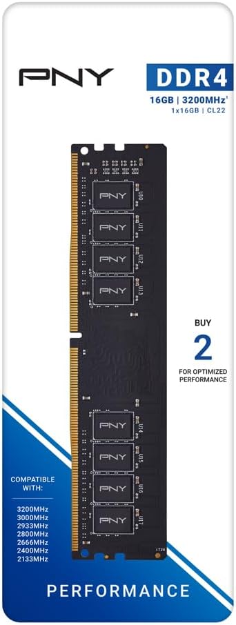 PNY Performance 1x16GB DDR4 3200Mhz CL16 BULK - Mémoire PC PNY sur grosbill.com - 1