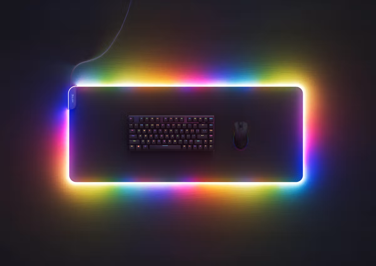 Hyte CNVS Intense Play Mat qRGB - Noir - Tapis de souris Hyte - 2