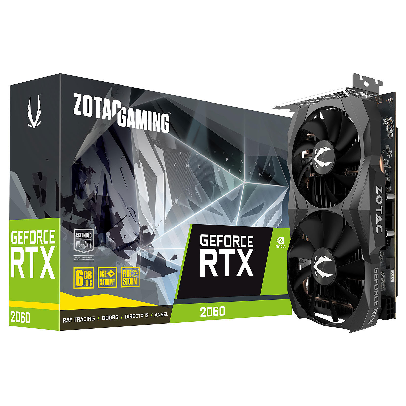ZOTAC RTX 2060 TWIN FAN  - Carte graphique ZOTAC - grosbill.com - 0