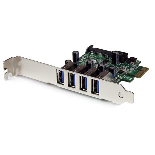 Grosbill Carte réseau StarTech PCI-Express 1x vers 4 ports USB 3.0 SuperSpeed