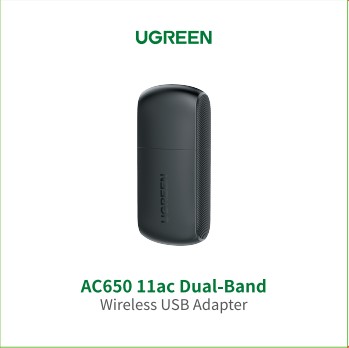 Clé Wifi USB-A AC650 11ac/Sans fil/Noir - Connectique réseau - 1