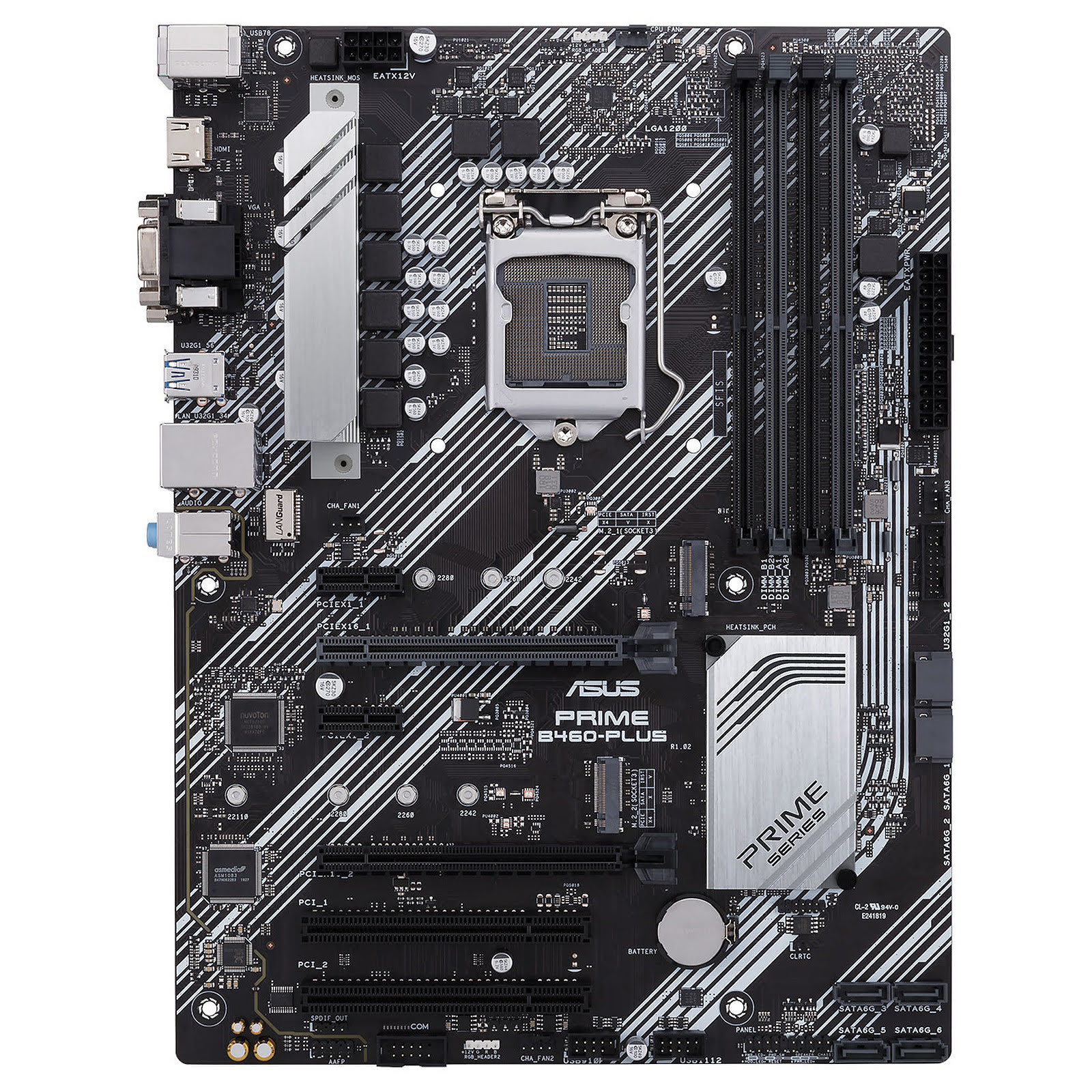 Asus PRIME B460-PLUS ATX  - Carte mère Asus - grosbill.com - 4